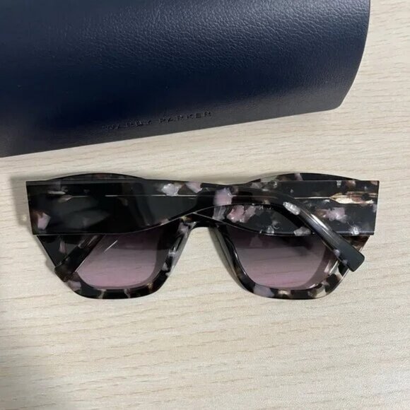 Warby Parker New Masha Large Navy Tortoise Sunglasses main image 4